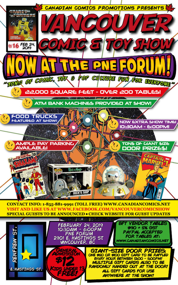 Vancouver Comic and Toy Show 16 Flyer
