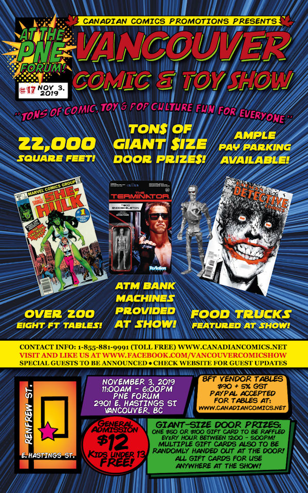 Vancouver Comic and Toy Show 17 Flyer